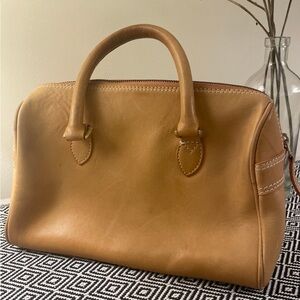 Esprit Tan Leather Satchel